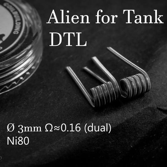 DTL ALIEN FOR TANK CLAPTON COIL 0.16Ω